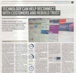 Technology can help reconnect with customers and rebuild trust