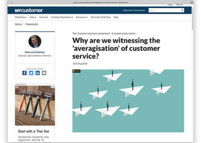 Why are we witnessing the ‘averagisation’ of customer service?