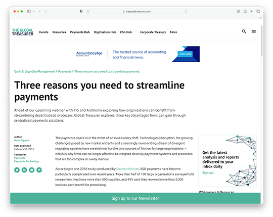 Three reasons you need to streamline payments