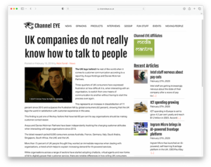 UK companies do not really know how to talk to people