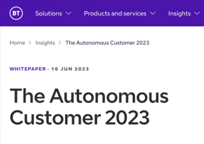 The Autonomous Customer