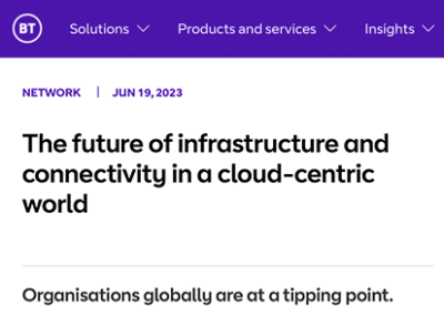 The future of infrastructure and connectivity in a cloud-centric world